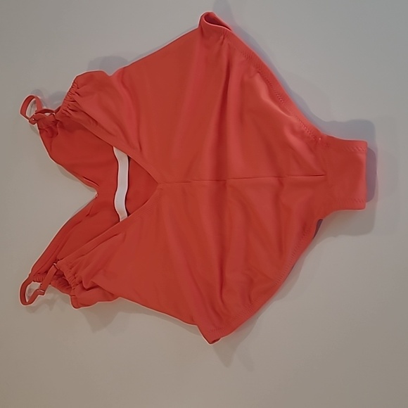 EUC KONA SOL Bright Orange 1 Piece Plunge Adjustable Strap Bathing Suit - Picture 7 of 12
